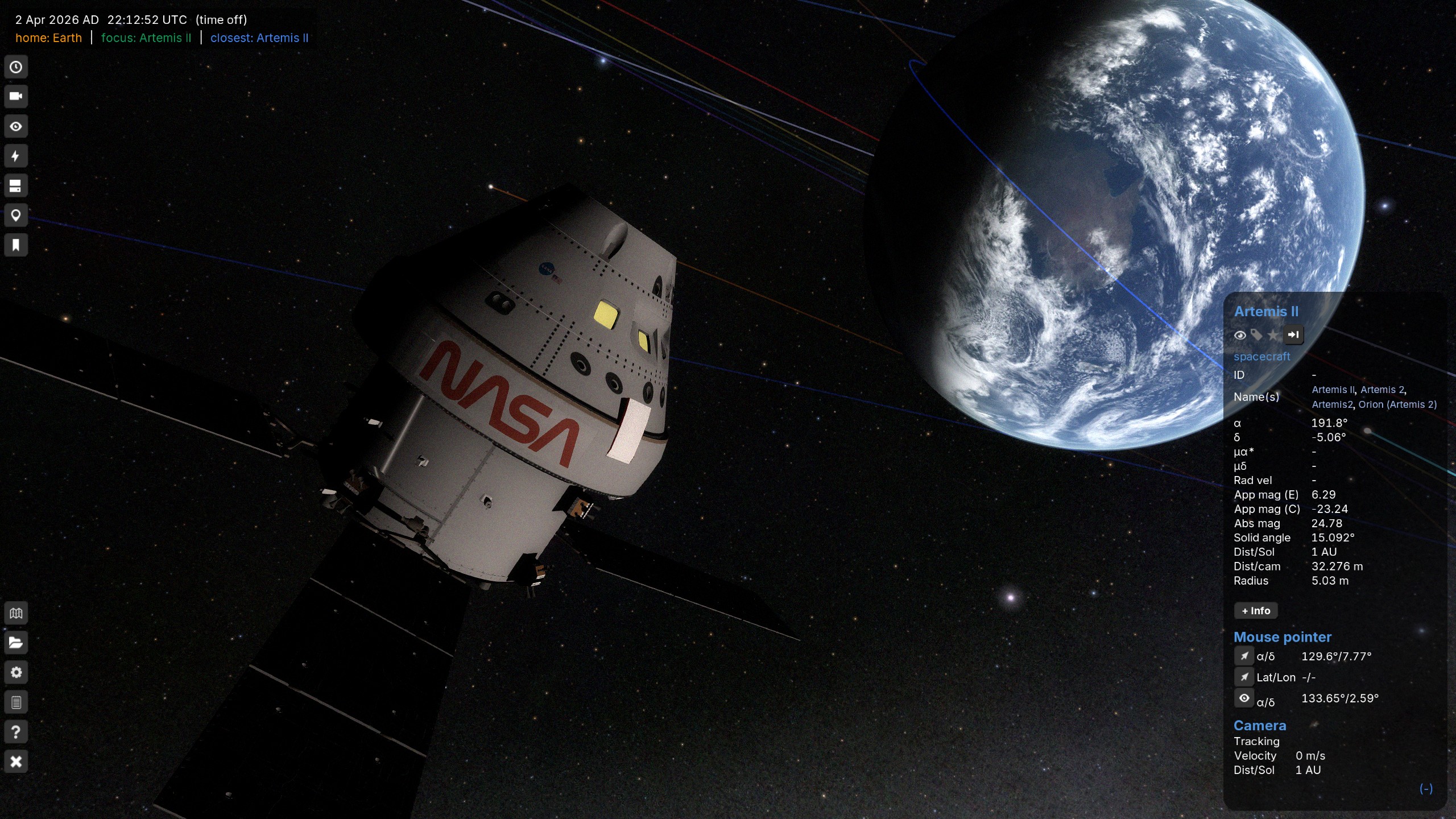 The Orion capsule from the Artemis missions.