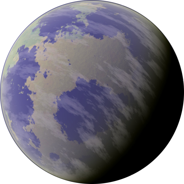 A procedurally-generated planet.